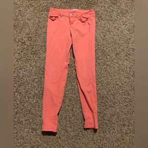 Aeropostale Coral Jeggings Size 7/8